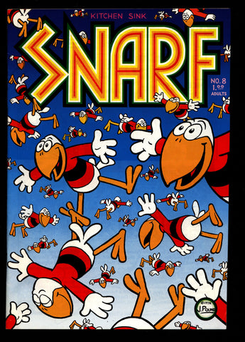 SNARF #8 Pound Deitch Spiegelman Moluly Cruse Hansen Justin Green Erling Rudahl Beck ADULT Sex Psychedelic Hippy Underground