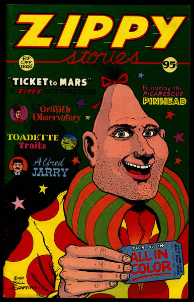 ZIPPY Stories 1st Red Ink Bill Griffith YOW! Rip Off Press Digest  Are We Having Fun? Zippy the Pinhead Freaks Underground Anthology Comics
