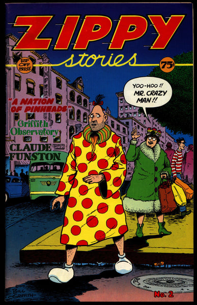 ZIPPY Stories #2 Bill Griffith YOW! Rip Off Press Digest Sized '78 Are We Having Fun? Zippy the Pinhead Freaks Underground Anthology Comics