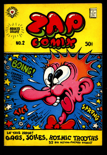 ZAP Comix #2 2nd Robert CRUMB Williams Moscoso Griffin Apex Novelty ADULT Dope Drugs Sex Psychedelic Underground