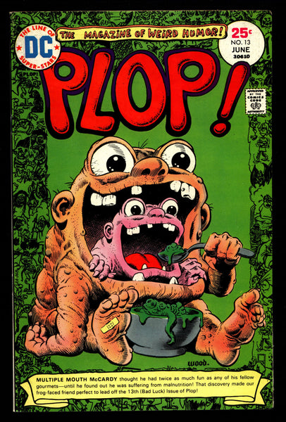 DC Comics PLOP! #13 Basil Wolverton Sergio Aragonés Wally Wood Weird Humor Parody