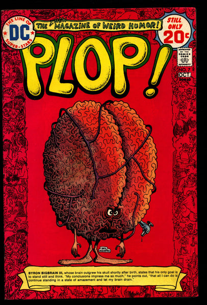 DC Comics PLOP! #7 Basil Wolverton Sergio Aragonés Wally Wood Weird Humor Parody