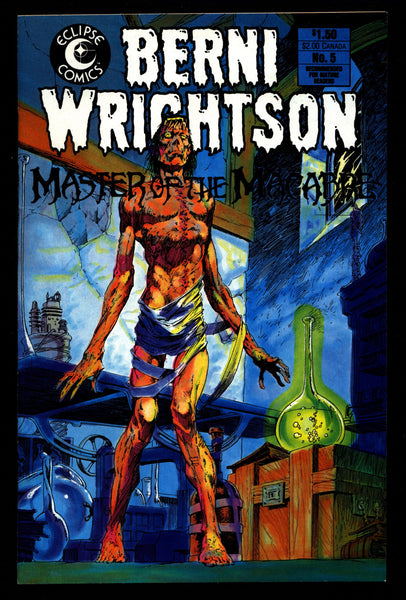 BERNI WRIGHTSON Master of Macabre #3 Pacific Comics Illustrated Horror Fantasy Illustration Mature Comics Art*