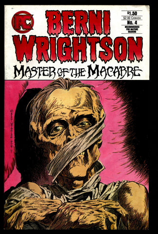 BERNI WRIGHTSON Master of Macabre #4 Pacific Comics Illustrated Horror Fantasy Illustration Mature Comics Art*