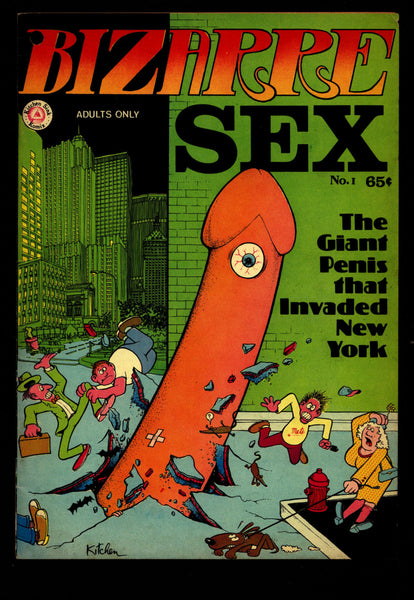 BIZARRE SEX #1 2nd Grass Green Boxell Kitchen Clyne Pugh Horror Humor Science Fiction Hippie Underground *