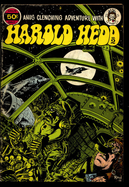 HAROLD HEDD Adventures #2, Rand Holmes, Humor, Hippie, Underground Comic
