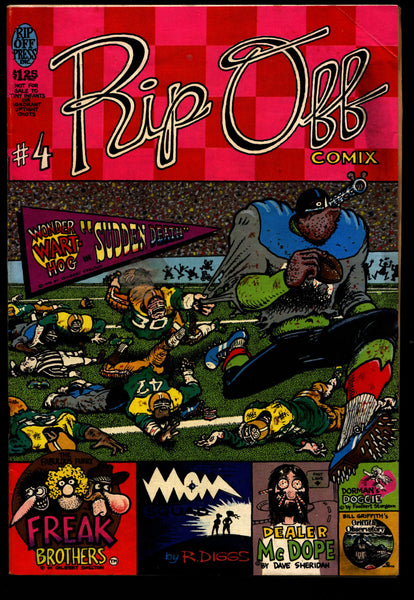 RIP OFF COMIX #4 Freak Brothers Wonder Warthog Fat Freddy's Cat Shelton Sheridan Mavrides Griffith Beck Dope Drug Humor Hippie Underground*