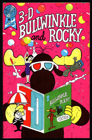 BULLWINKLE & ROCKY Jay Ward 3-D Blackthorne Publishing