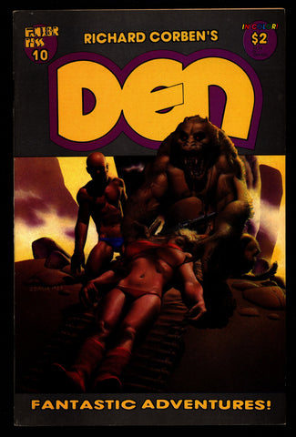 DEN #10 Rich Corben Heavy Metal Horror Science Fiction Fantasy Fantagor Underground Comic*