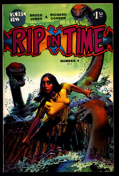 RIP IN TIME #4 Rich Corben Bruce Jones Kaiju Heavy Metal Horror Science Fiction Fantasy Fantagor Underground Comic*