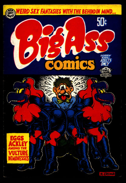 BIG A S S Comics #1 5th Robert Crumb Weird Sex Fantasy Humor Underground*