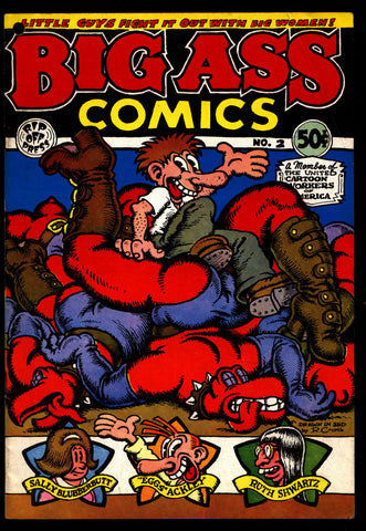 BIG A S S Comics #2 2nd Robert Crumb Matte Cover No Copyright Sex Humor Underground*
