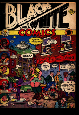 BLACK and WHITE Comics 1st Robert Crumb Sex  Drugs Humor Underground*