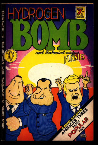 HYDROGEN BOMB & Biochemical Warfare Funnies, 2nd, R Crumb, Gilbert Shelton, Wilson Deitch, Sheridan, Jaxon, Robt Williams, Irons, Humor Underground Comic