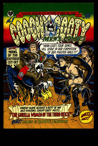 COOTCHY COOTY Men's Comics #1 1st Robert Robt Williams Nazi Amazons Gorilla Women Adult Humor Underground*