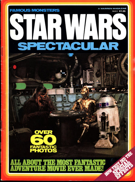 STAR WARS SPECTACULAR George Lucas Harrison Ford Han Solo Mark Hammil Luke Skywalker Carrie Fisher Princess Leia Darth Vader C3PO R2-D2