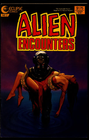 ALIEN ENCOUNTERS #7 Bruce Jones Bo Hampton Richard Howell Rick Geary Chuck Beckum eclipse Comics Science Fiction Horror