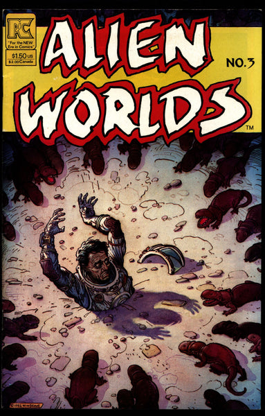 ALIEN WORLDS #3 Bruce Jones L. Scott Hampton Ken Steacy Tom Yeates Pacific Comics Science Fiction Horror Alternative Independent