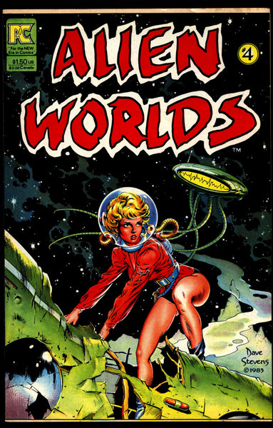 ALIEN WORLDS #4 Frank Frazetta Krenkel Bruce Jones Dave Stevens Jeff Jones Al Williamson Ken Steacy Pacific Comics Science Fiction Horror