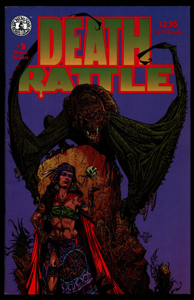 DEATH RATTLE #5 V3 Fantasy Horror Psychedelic Underground Anthology Comic