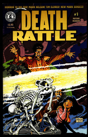 DEATH RATTLE #1 V3 Brian Biggs Mark A. Nelson Roger Petersen Tim Eldred Zane Campbell Fantasy Horror Psychedelic Underground Anthology Comic