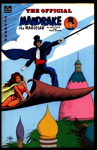 Official MANDRAKE the Magician #7 Lee Falk Phil Davis Lothar Comic Book Newspaper Funnies Reprints Pioneer Comics