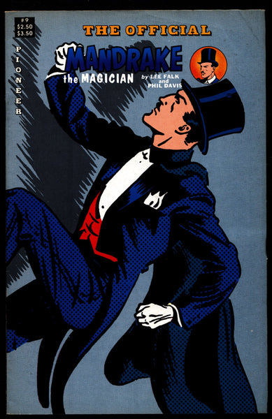 Official MANDRAKE the Magician #9 Lee Falk Phil Davis Lothar Comic Book Newspaper Funnies Reprints Pioneer Comics