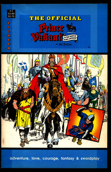 Official PRINCE VALIANT #1 Hal Harold R. Foster King Arthur's Round Table Camelot Comic Book Newspaper Funnies Reprints Pioneer Comics