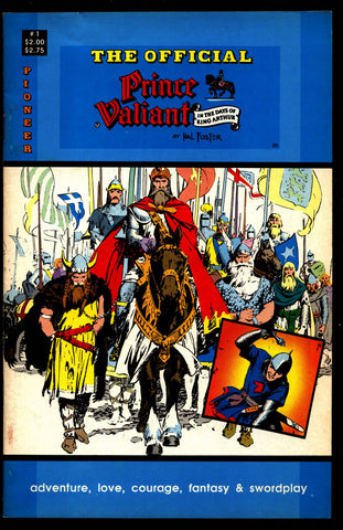 Official PRINCE VALIANT #1 Hal Harold R. Foster King Arthur's Round Table Camelot Comic Book Newspaper Funnies Reprints Pioneer Comics