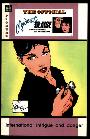 OFFICIAL MODESTY BLAISE #1 Peter O'Donnell Jim Holdaway Sexy Mod Spy Fantasy Action Comic Book