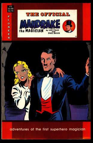 Official MANDRAKE the Magician #3 Lee Falk Phil Davis Lothar Comic Book Newspaper Funnies Reprints Pioneer Comics