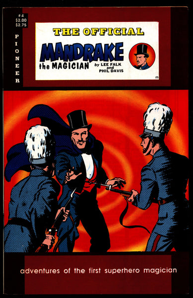 Official MANDRAKE the Magician #4 Lee Falk Phil Davis Lothar Comic Book Newspaper Funnies Reprints Pioneer Comics