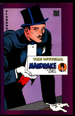 Official MANDRAKE the Magician #10 Lee Falk Phil Davis Lothar Comic Book Newspaper Funnies Reprints Pioneer Comics