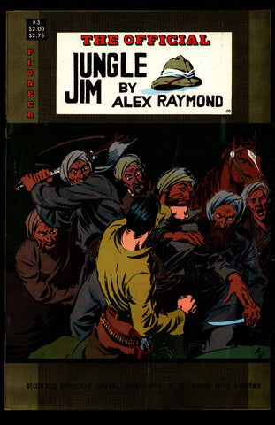 Official JUNGLE JIM Bradley #3 Alex Raymond Jungle Action Adventure Comic Book Newspaper Reprints Pioneer Comics