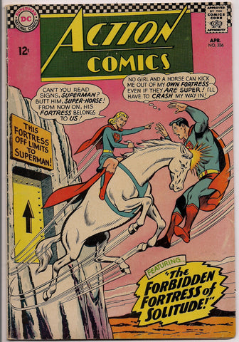 DC Action Comics #336 SUPERMAN SUPERGIRL Bizarro Krypton Phantom Zone Fortress of Solitude Curt Swan Jim Mooney Edmond Hamilton Otto Binder