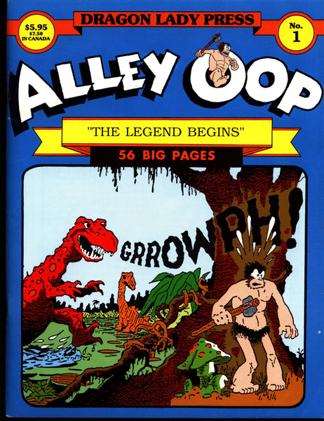 ALLEY OOP #1 V. T. Hamlin Dragon Lady Press Reprints Illustrated Dinosaur Caveman Kaiju Humor Science Fiction Fantasy Comic Strip