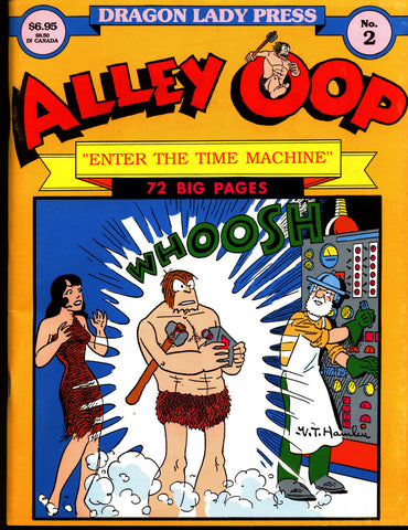 ALLEY OOP #2 V T Hamlin Time Machine Dragon Lady Press Reprints Illustrated Dinosaur Caveman Kaiju Humor Science Fiction Fantasy Comic Strip
