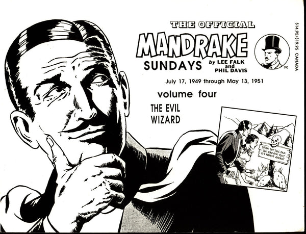 MANDRAKE the Magician Sundays Evil Wizard  #4 Lee Falk Phil Davis 7/17/49-5/13/51 Lothar Comic Book Newspaper Reprints Pioneer Comics