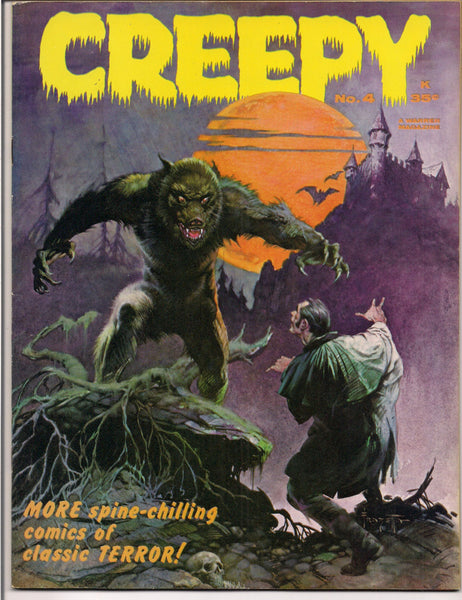 CREEPY #4 Horror Comics, Warren Magazine, Frank Frazetta Al Williamson Gray Morrow Reed Crandall Ambrose Bierce Adam Link Otto Binder Joe Orlando