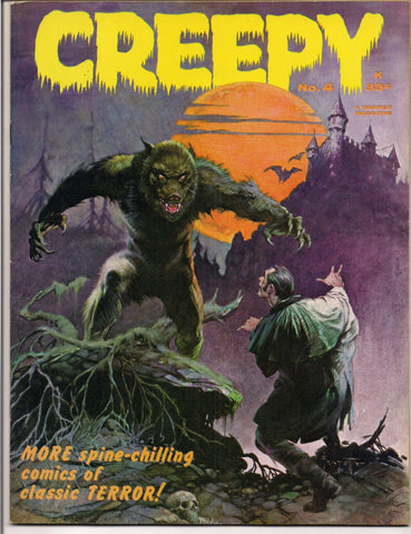 CREEPY #4 Horror Comics, Warren Magazine, Frank Frazetta Al Williamson Gray Morrow Reed Crandall Ambrose Bierce Adam Link Otto Binder Joe Orlando