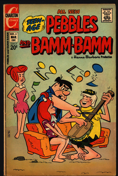 FLINTSTONES Pebbles and Bamm-Bamm #11 1973 Fred Wilma Hanna-Barbera Charlton