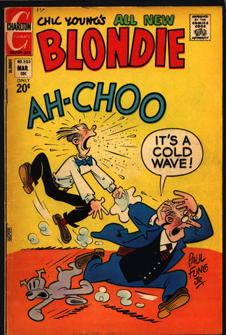 Blondie Comics #203 1973 Chic Young Dagwood Bumstead Mr. Dithers Charlton Newspaper Funnies