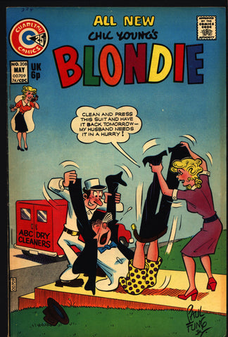 Blondie Comics #206 1973 Chic Young Dagwood Bumstead Mr. Dithers Charlton Newspaper Funnies
