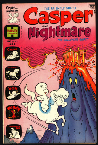 Casper the Friendly Ghost and Nightmare #45 1974 Ghostly Trio Wendy Witch Harvey Comics