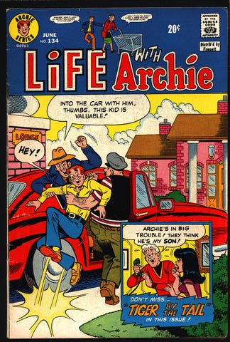Life With Archie Comics  #134 1973 Archie Andrews Jughead Betty & Veronica Riverdale High