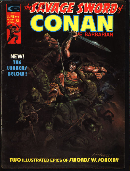 Savage Sword of CONAN #6 Robert E. Howard Roy Thomas Sonny Trinidad Alex Niño Barbarian Sword & Sorcery Fantasy