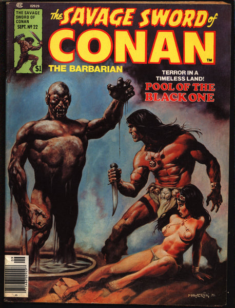 Savage Sword of CONAN 22 Robert E. Howard Roy Thomas Solomon Kane John Buscema Sonny Trinidad Barbarian Sword & Sorcery Fantasy