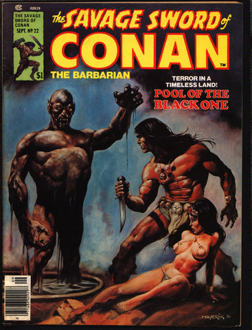 Savage Sword of CONAN 22 B Robert E. Howard Roy Thomas Solomon Kane John Buscema Sonny Trinidad Barbarian Sword & Sorcery Fantasy