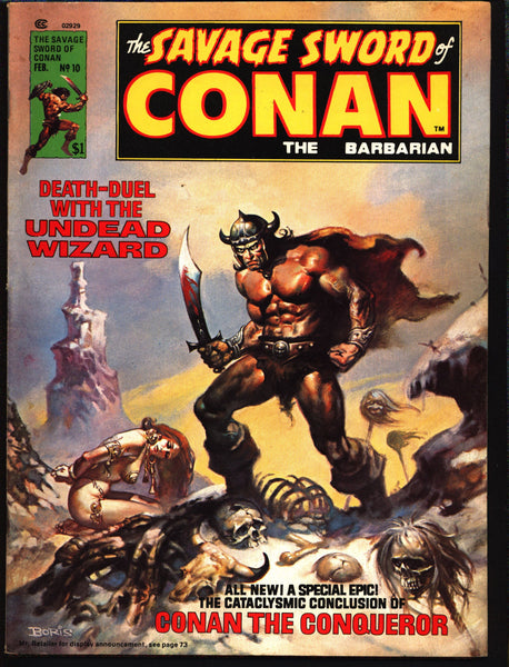 Savage Sword of CONAN 10 Robert E. Howard Roy Thomas Tim Conrad John Buscema Vicente Alcazar Pat Broderick Barbarian Sword & Sorcery Fantasy