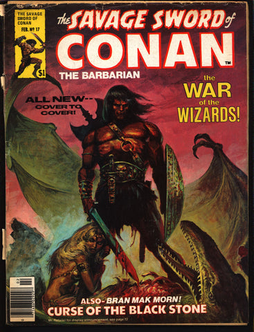 Savage Sword of CONAN 17 Robert E. Howard Bran Mak Morn Roy Thomas John Buscema Walt Simonson Tim Conrad Barbarian Sword & Sorcery Fantasy